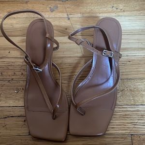 Marc fisher tan sandals 7.5